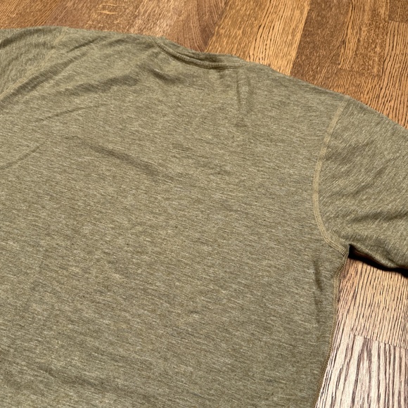 Duckworth Vapor Wool Lyocell Blend Made in USA Coyote Khaki T Shirt Mens Large - Picture 5 of 9